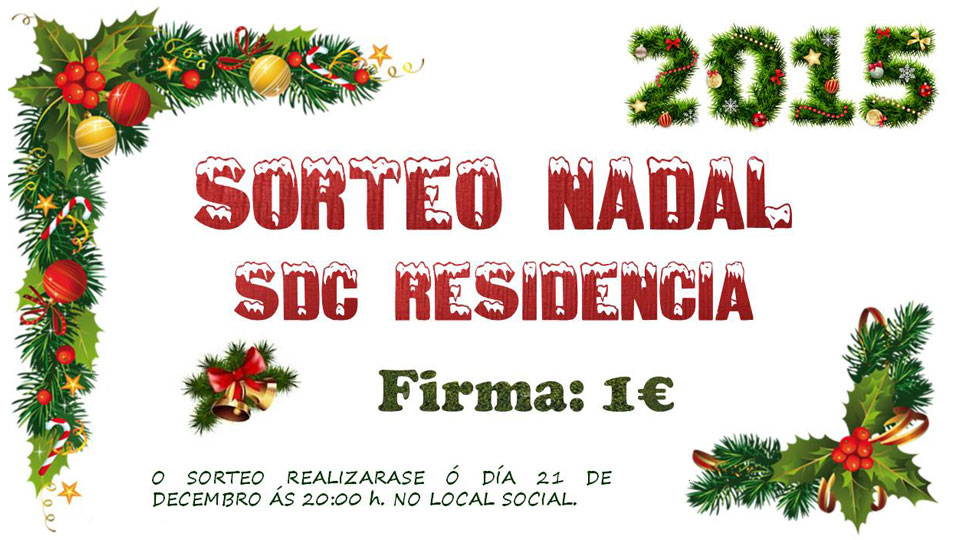 Sorteo de Nadal 2015 da SDC Residencia